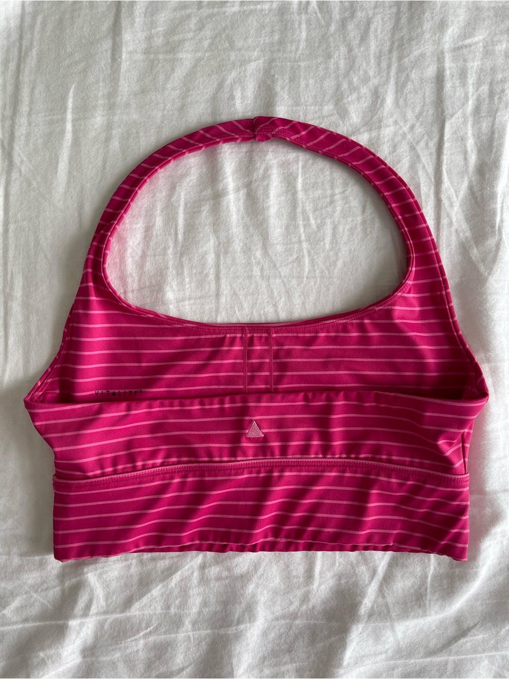 Vitality Pulse Striped Halter Bra Tank - Picture 4 of 5